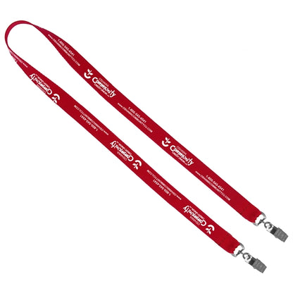 Import Air Ship Dual Attachment Silkscreen Polyester Lanyard