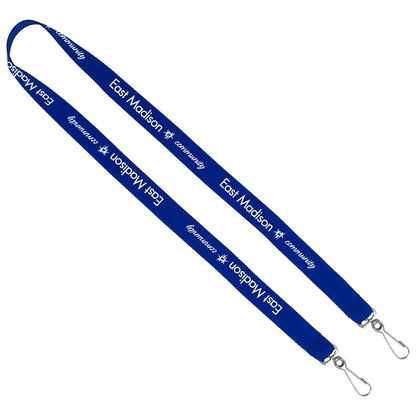 Import Air Ship Dual Attachment Silkscreen Polyester Lanyard