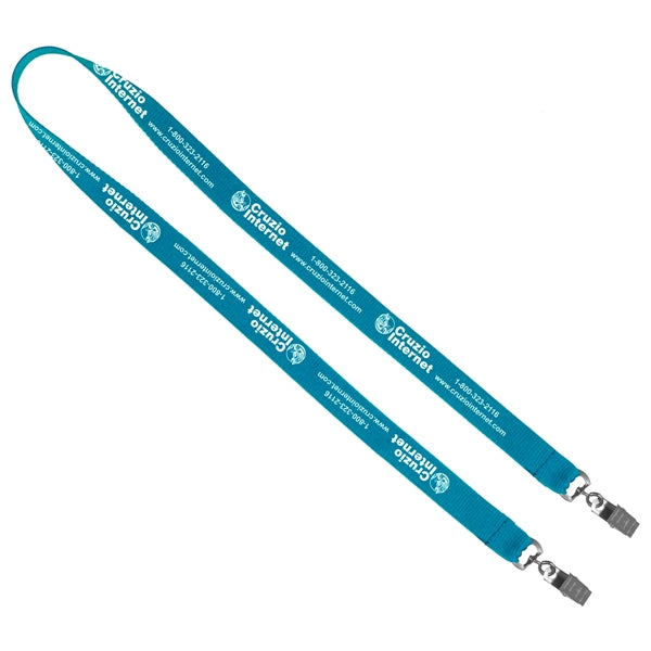 Import Air Ship Dual Attachment Silkscreen Polyester Lanyard