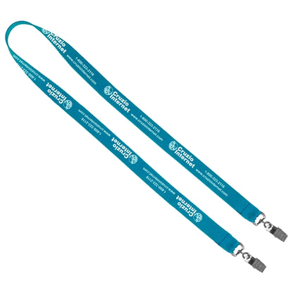 Import Air Ship Dual Attachment Silkscreen Polyester Lanyard