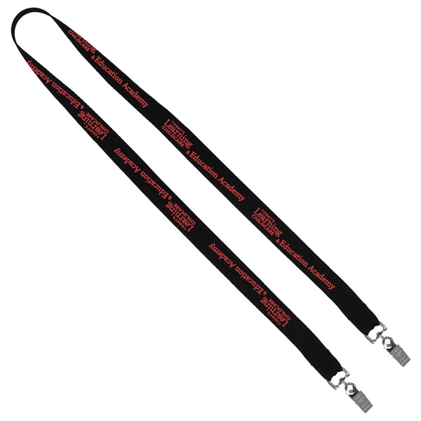 Culver 3/8" Width Dual Attachment Silkscreen Polyester Lanya