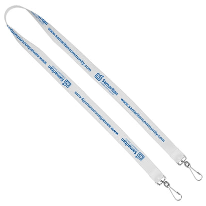 Import Air Ship Dual Attachment Silkscreen Polyester Lanyard