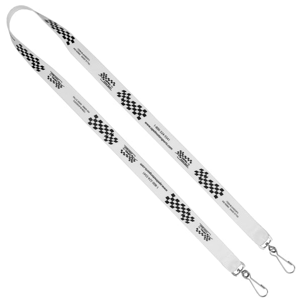 Import Air Ship Dual Attachment Silkscreen Polyester Lanyard
