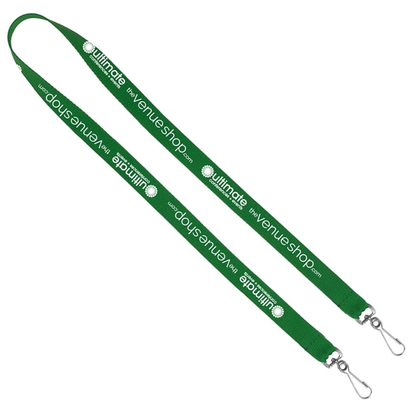 Import Air Ship Dual Attachment Silkscreen Polyester Lanyard