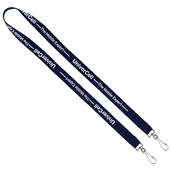 Culver 3/8" Width Dual Attachment Silkscreen Polyester Lanya