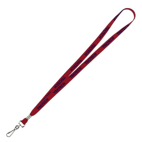 1/2" Import Air Ship Supersoft Polyester Silkscreen Lanyard