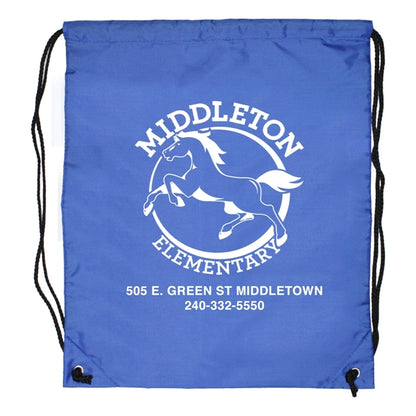 Ventoux 210D Polyester Drawstring Cinch Pack Backpack