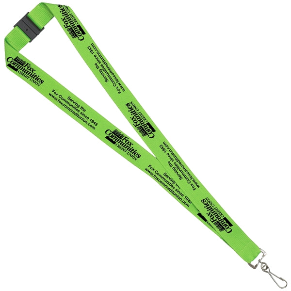 1" Overseas Silkscreen Lanyard