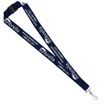 1" Overseas Silkscreen Lanyard