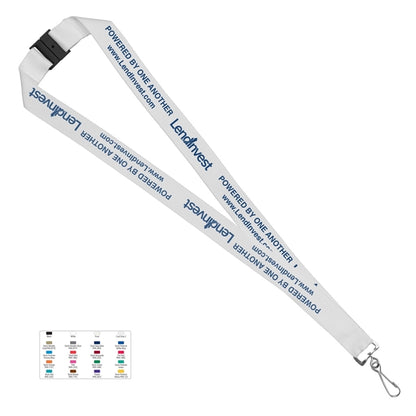 1" Overseas Silkscreen Lanyard
