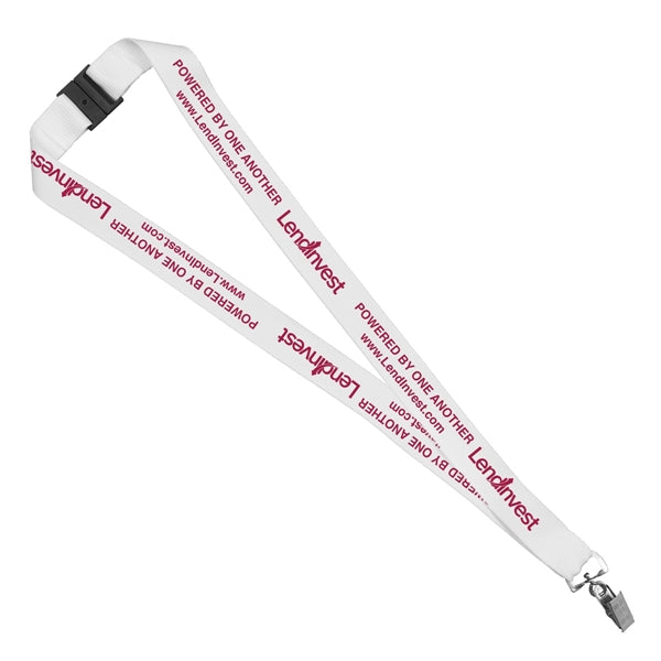 1" Overseas Silkscreen Lanyard
