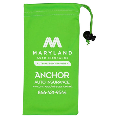 Clean-n-Carry Microfiber Drawstring Pouch For Cell Phones