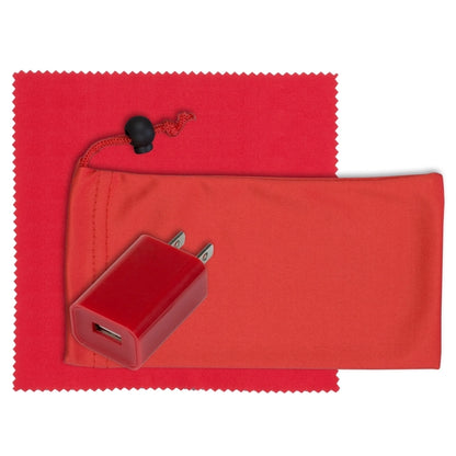Mobile Tech Wall Charger Kit in Microfiber Cinch Pouch