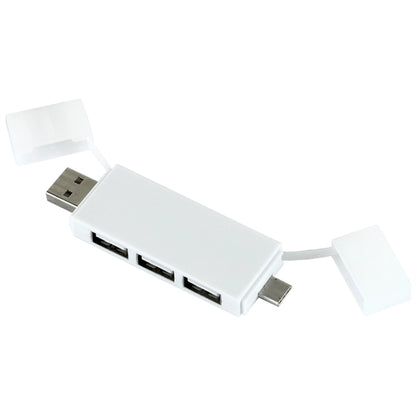 Freedom 2-in-1 3 Port Mini USB Hub with Type A & C