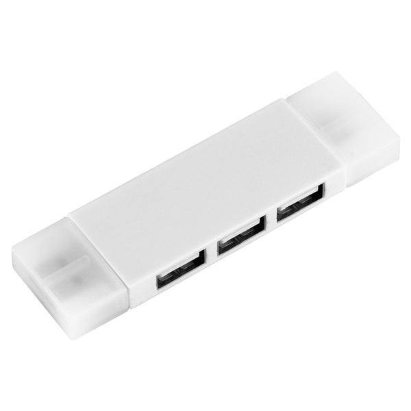 Freedom 2-in-1 3 Port Mini USB Hub with Type A & C