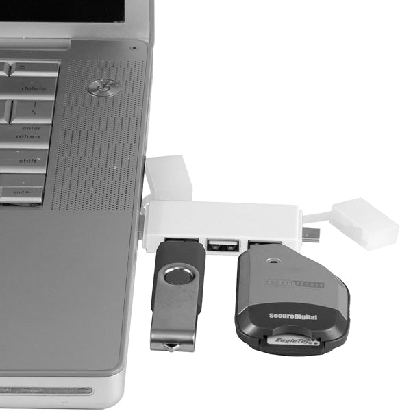 Freedom 2-in-1 3 Port Mini USB Hub with Type A & C