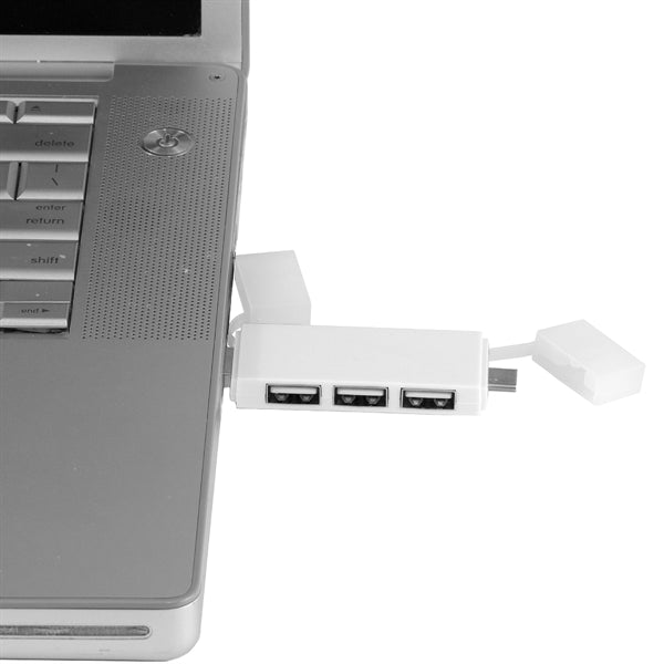 Freedom 2-in-1 3 Port Mini USB Hub with Type A & C