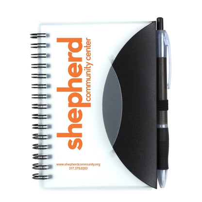 Cupertino Stylish Spiral Notepad Notebook with Matching Pen