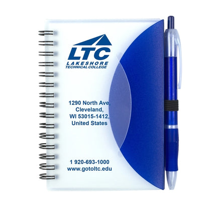 Cupertino Stylish Spiral Notepad Notebook with Matching Pen