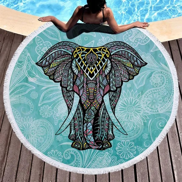 60" Round Beach Towel
