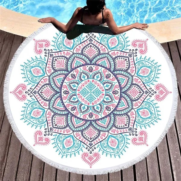 60" Round Beach Towel