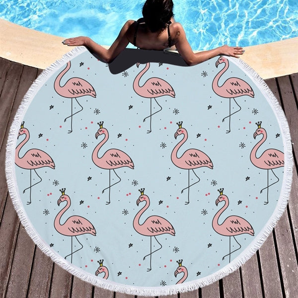 Flamingo  themed Beach Towel