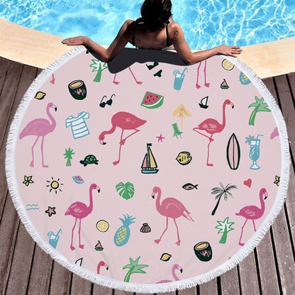 Flamingo  themed Beach Towel