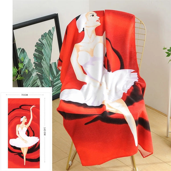 Full Color Printed Microfiber  Beach Towel