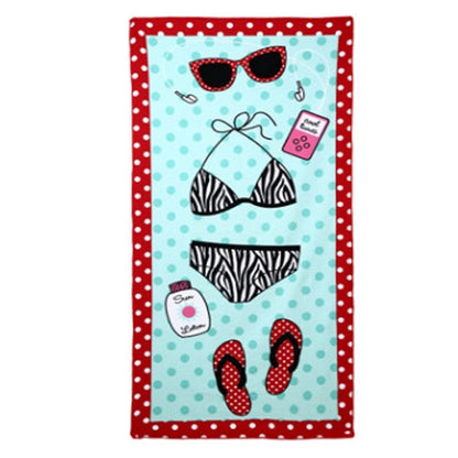 Full Color Printed Microfiber  Beach Towel