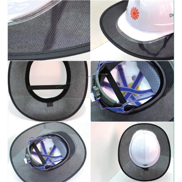 Summer Hard Safe Hat Helmet Neck Breathable Sunshade