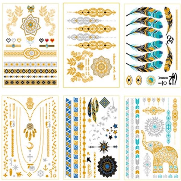 Custom Metallic Temporary Tattoo 2" x 2"
