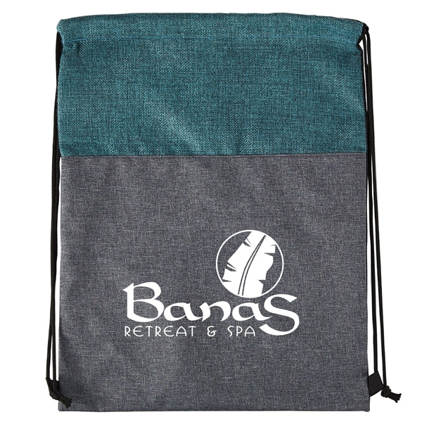 Heathered N' Jute Drawstring Backpack