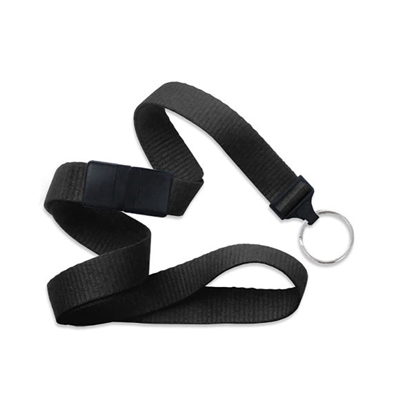 5/8" Flat Blank Lanyard with Breakaway (Split Ring)