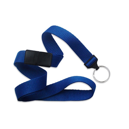 5/8" Flat Blank Lanyard with Breakaway (Split Ring)