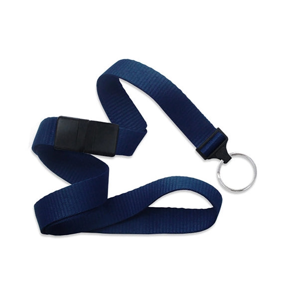 5/8" Flat Blank Lanyard with Breakaway (Split Ring)