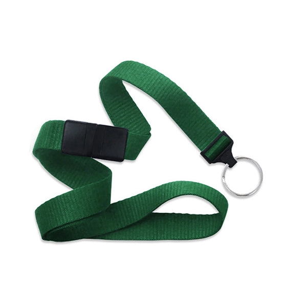 5/8" Flat Blank Lanyard with Breakaway (Split Ring)