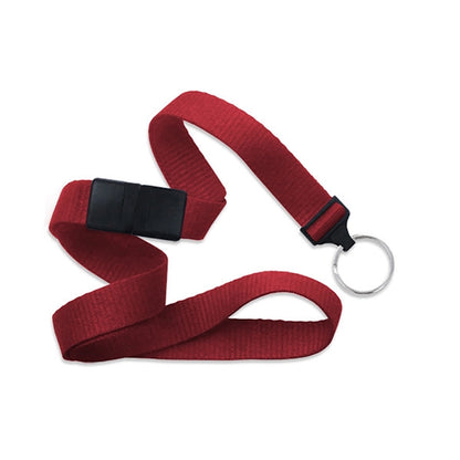 5/8" Flat Blank Lanyard with Breakaway (Split Ring)