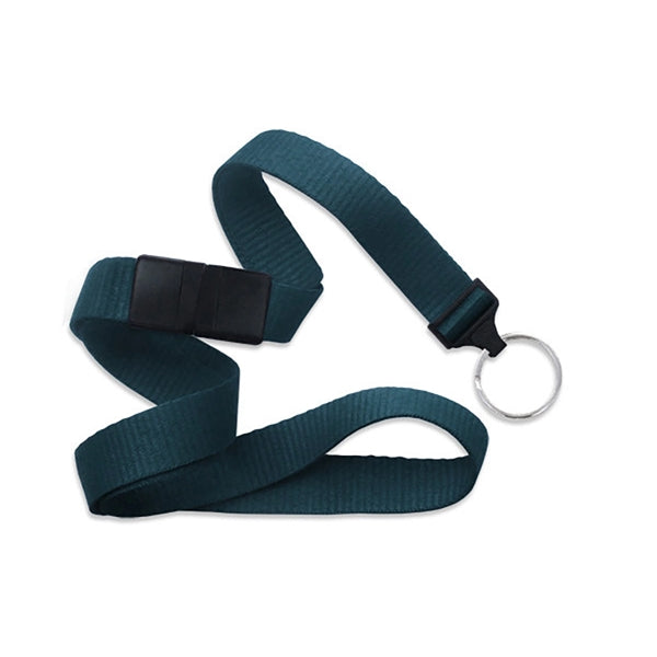 5/8" Flat Blank Lanyard with Breakaway (Split Ring)
