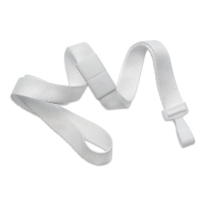 5/8" Flat Blank Lanyard with Breakaway (Wide Plastic J-Hook)