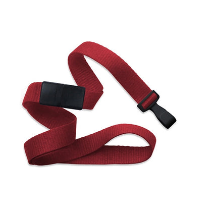 5/8" Flat Blank Lanyard with Breakaway (Wide Plastic J-Hook)