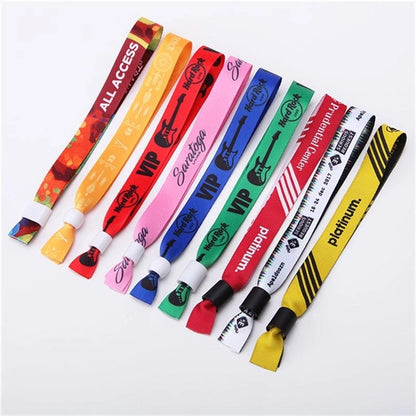 Fabric Wristband with Bead Closure