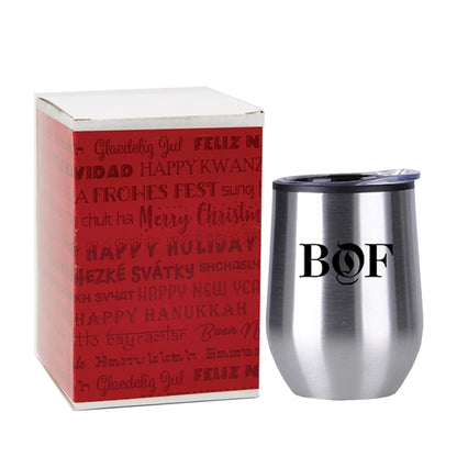 Stainless Steel Wine Tumbler - 12 oz.