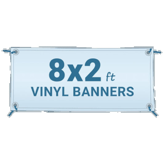 Vinyl Banner 8X2 Ft