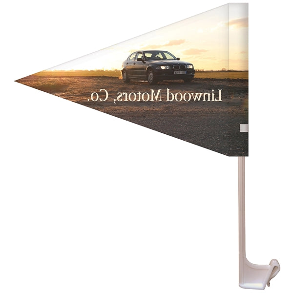 7.5" x 10.5" Stationary Use Single Reverse KP Car Pennant