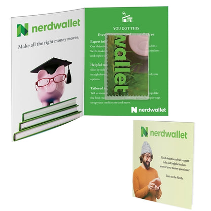 Greeting Card w/Microfiber + PVC Pouch