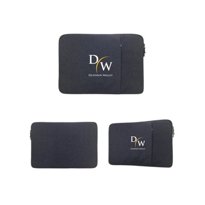 Universal Jacquard Laptop Sleeve with Front Pocket