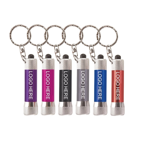 Metal LED Flashlight Keychain