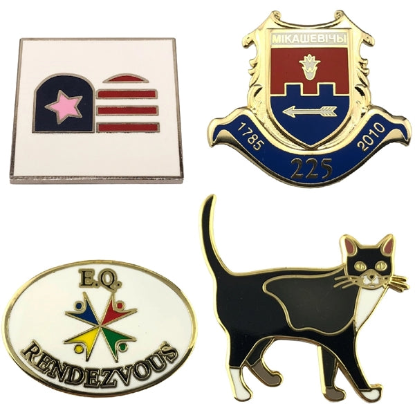 Hard Enamel Custom Lapel Pins with Magnet Backing