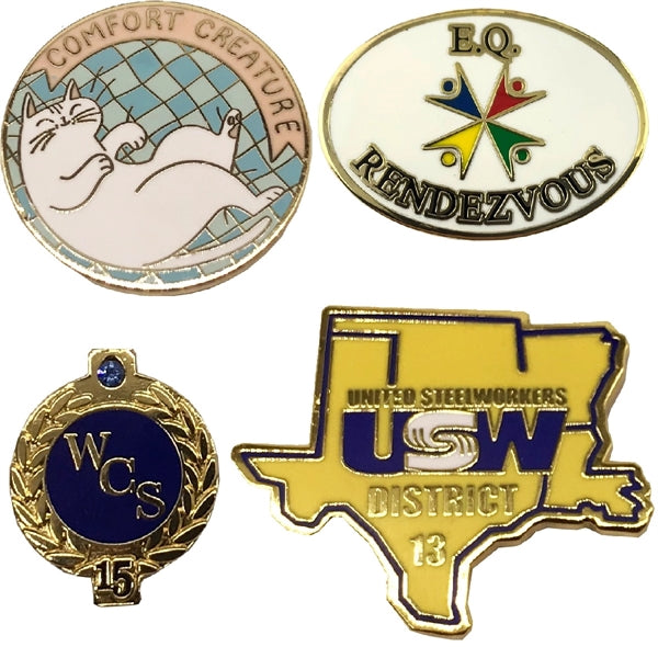 1.5" Hard Enamel Die Struck Lapel Pins