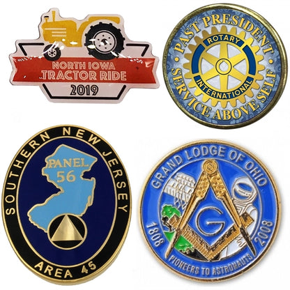 1.25" Custom Lapel Pins - Photo Etched